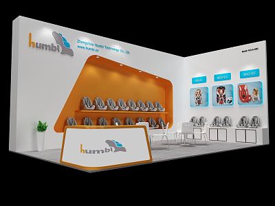 Modern Exhibition Booth 3d model