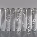 Transparent Concrete Column Luminous Concrete Column Gradient Perforated Column Luminous Decorative Column Gradient Luminous Package Column 3d model
