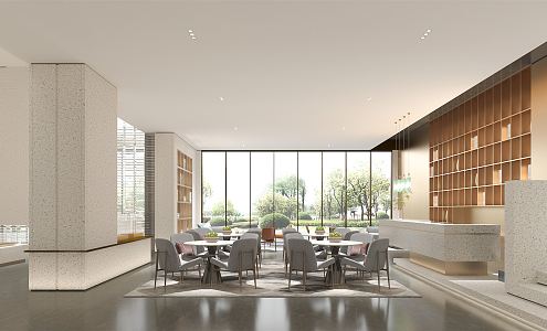 Modern Reception Area Sales Office Negotiation Room Sales Department Rest Area Hotel Lobby Office Building Office Building Lobby Rest Area 3d model