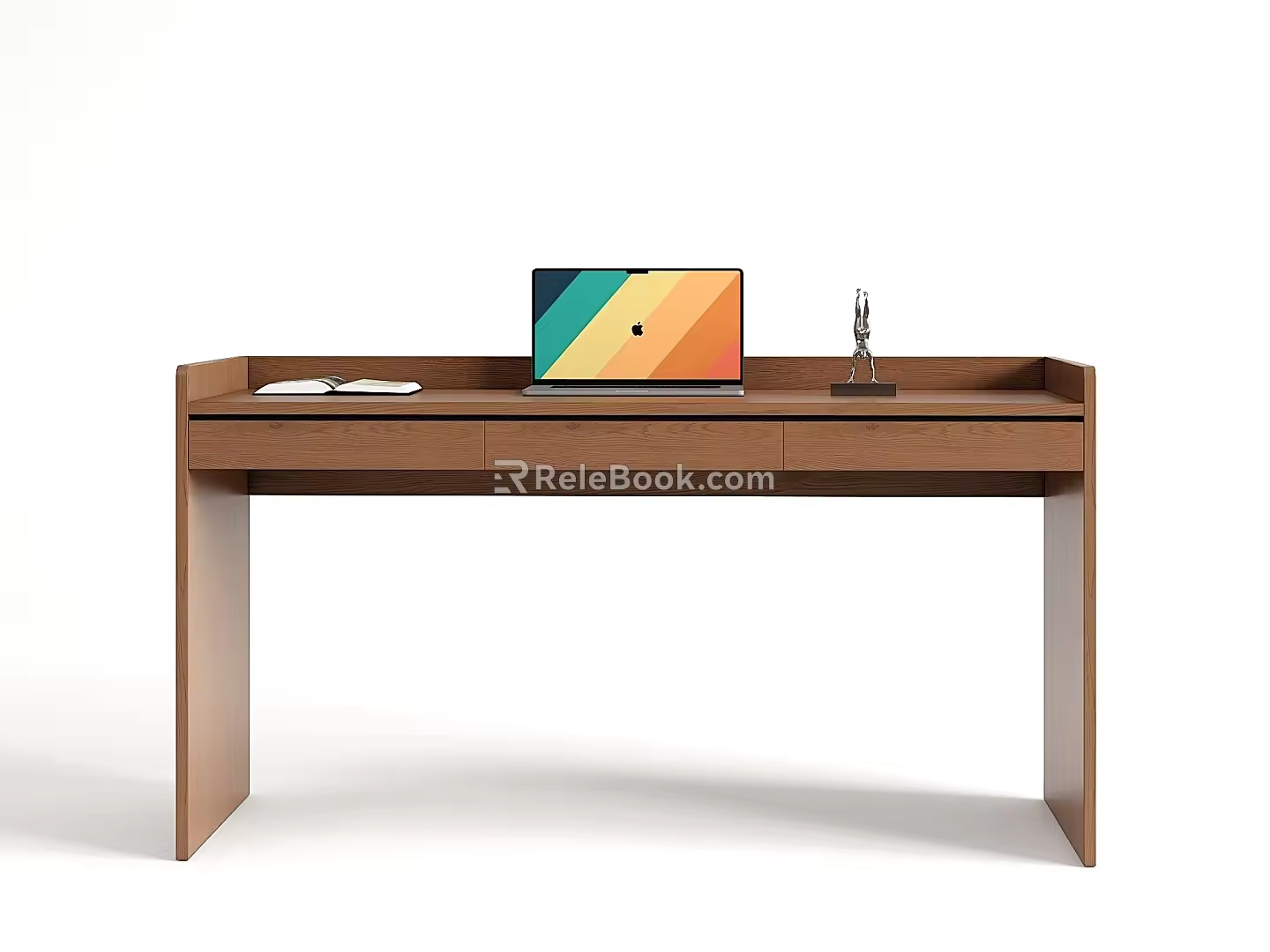 Log Desk Solid Wood Desk Computer Desk 3d model