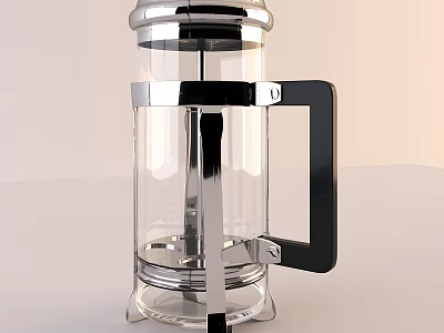 Life supplies glass kettle container utensils teapot 3d model