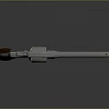 Classic Silver Revolver With Brown Wooden Grip And Shiny Metal Barrel