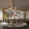 New Chinese-style private room box 3d model