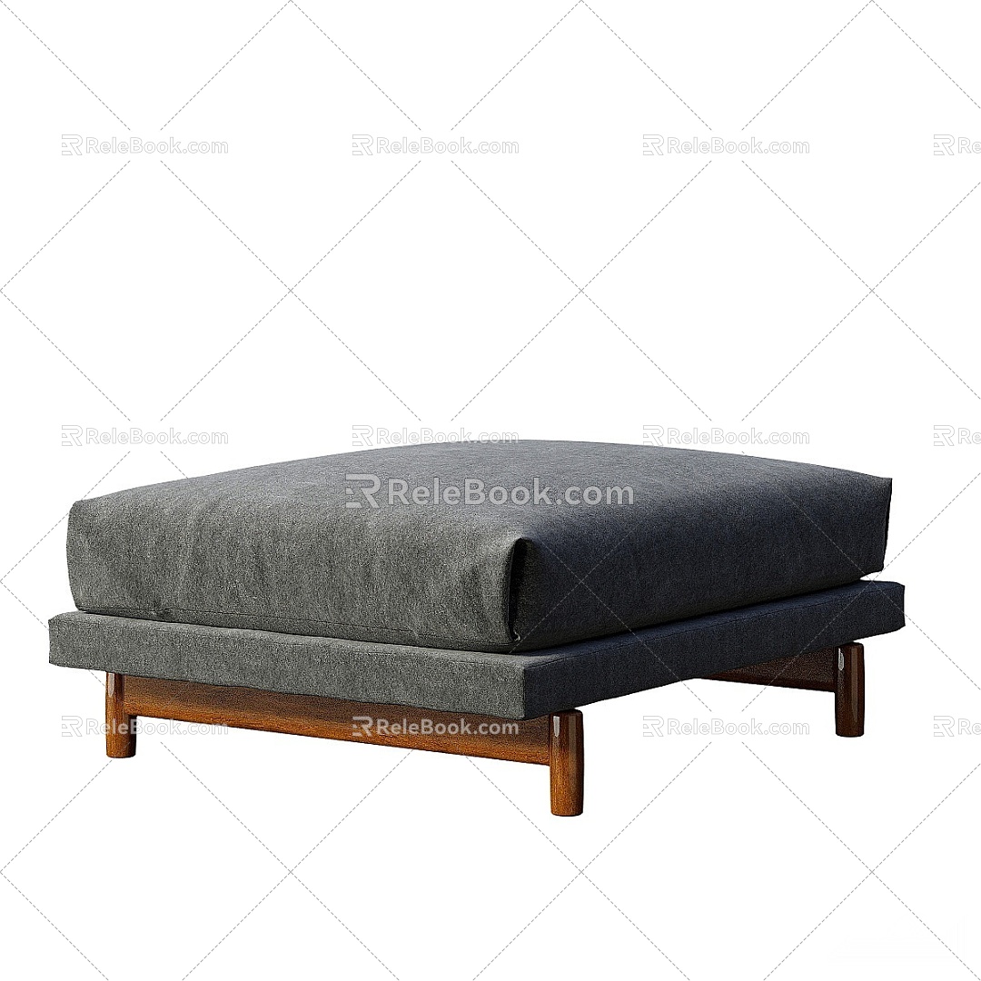 Modern sofa stool 3d model