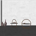 Stylish Coffee Tables Featuring Circular Wooden Frames White Tabletops And Decorative Vases
