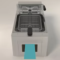 Commercial Kitchen Stainless Steel Deep Fryer With Digital Control Panel And Frying Basket