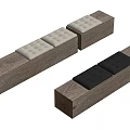 Modern Wooden Benches With Soft Cushions In White And Black