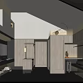 Hotel Guest Room With Wooden Decor Large Windows Cherry Blossom View And Minimalist Design