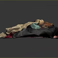 Pile of Multicolored Clothing Fabrics With Various Textures and Mixed Patterns