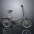 Sleek Modern Folding Bicycle With Lightweight Aluminum Frame For Urban Commuting