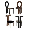 Modern Dining Chairs With Wooden Frame Rattan And Leather Seats Unique Designs