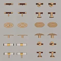 Cabinet door handle door handle door handle 3d model