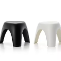 Modern Stool Shoe Changing Stool Low Stool 3d model