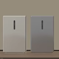 White and Silver Refrigerators Freezers Placed Against the Wall On Wooden Floor in Modern Setting
