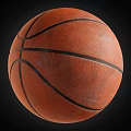 Basketball Sports Equipment with Orange Surface and Black Lines Textured Grip for Training Game Use