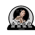 Platinum Aura Perfume Cosmetics Display Stand with Elegant Bottles and Radiance Series