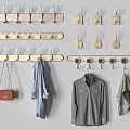 Various Wooden Wall Mounted Hooks Design For Hanging Clothes Bag And Towel