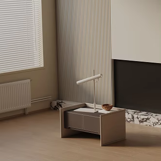 Modern Bedside Cabinet 3d model