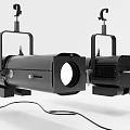 Black Hanging Downlights And Spotlights With Brackets And Cables Modern Design