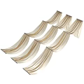 Elegant Beige Pleated Ceiling Drapery For Interior Decor With Soft Hanging Texture