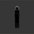 Modern Black And Silver Pistol With Textured Grip And Metal Body Design