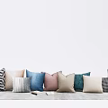 Modern Pillow Simple Pillow Cloth Pillow Casual Pillow Simple Cloth Pillow 3d model