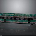 Colorful Artistic Bus Design With Green And Pink Patterned Exterior