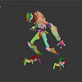Mech Warrior Mech Soldier Machine Battlearm Mechanical Battlearm Machine Fighter Robot 3d model