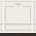 Elegant Wainscoting With Ornamental Details On Wall