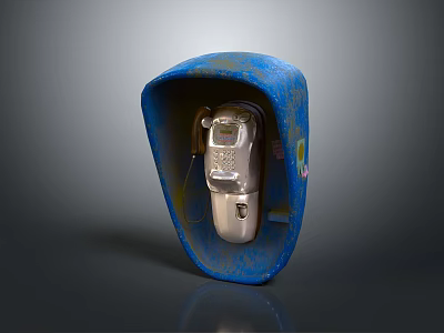Blue Casing Enclosed Silver Equipment With Metallic Components And Smooth Surface 3d model