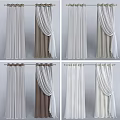 Light Blue Sheer Curtains With Double Layer Design And Multiple Color Options