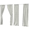 Elegant Window Curtains With Different Hanging Styles And Lightweight Fabric 3d model