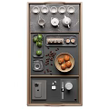 Elegant Tea Set Arrangement With Wooden Tray Oranges Limes And Cups