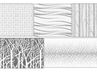 Modern Perforated Panel Perforated Landscape Wall 3d model