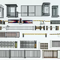 Various Types Of Security Gates Fencing Systems With Booths Railings And Designs