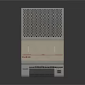 Vintage Cassette Audio Player With Retro Design Control Buttons And Speaker Grille