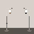 Modern Middle Ancient Floor Lamp Fishing Lamp Middle Ancient Vintage Floor Lamp 3d model