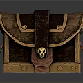 Vintage Wooden Treasure Chest Storage Box With Leather Straps Golden Buckles And Brown Surface Finish