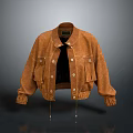 Brown Casual Workwear Jacket With Multiple Pockets Cuffed Sleeves Daily Wear