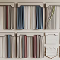 Various Colorful Striped Curtains With Decorative Headers And Valance Designs For Home Decor