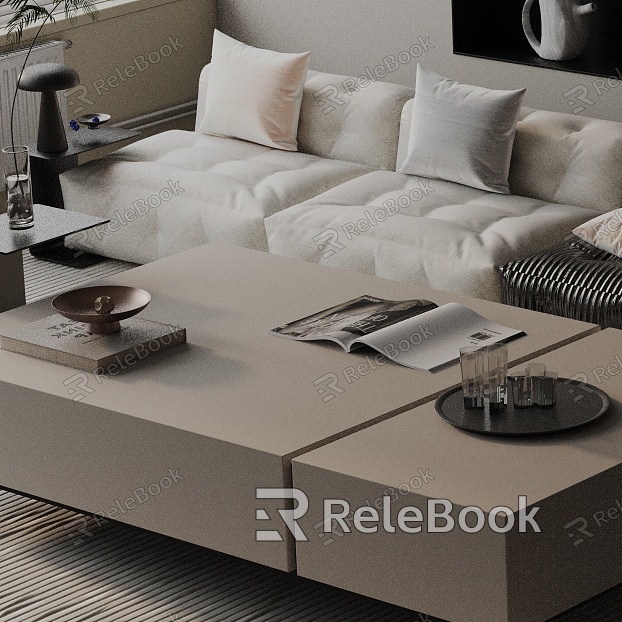 Modern coffee table model