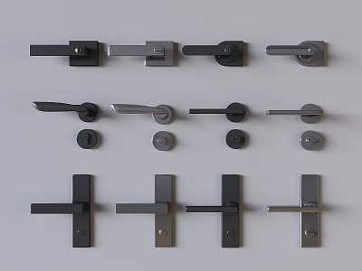 Door lock door handle 3d model