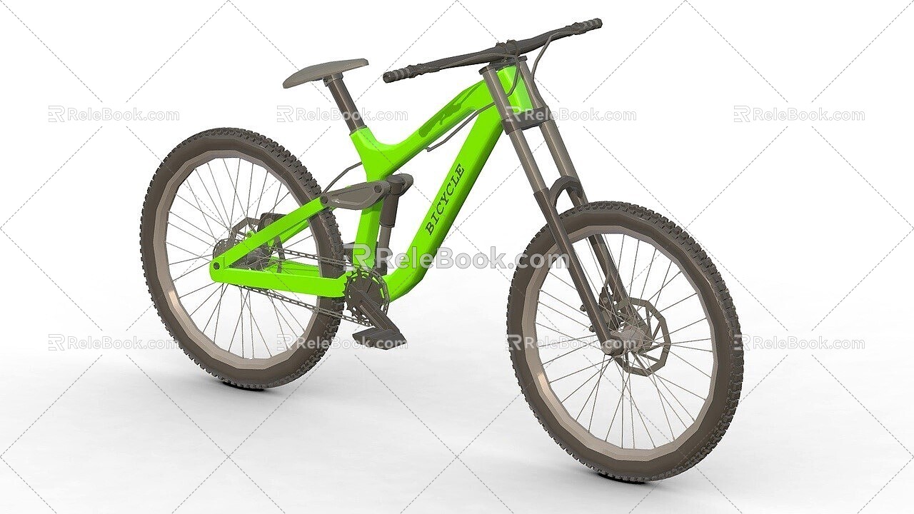 Modern Bike Mountain Bike Racing 3d model