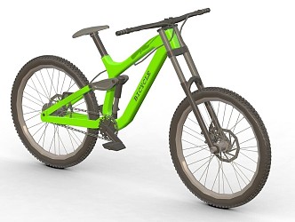 Modern Bike Mountain Bike Racing 3d model