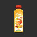 Origi Carrot Orange Mango Juice Bottle with Red Cap Fresh Healthy Fruit Beverage