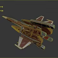 Red Transparent Fighter Jet Models With Sleek Aerodynamic Design And Two Side by Side 3d model