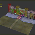 Monuments Sites Sites Sites Ruins Castle Fortress Ancient Castle Ancient Ruins Realistic 3d model