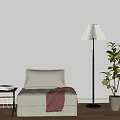 Single sofa 3d model