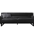 Double sofa combination 3d model