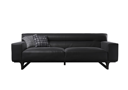 Double sofa combination 3d model